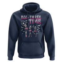 Funny Halloween Ballet Hoodie Boo Three Time Bourree Skeleton Dancer Bat - Wonder Print Shop