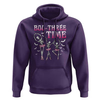 Funny Halloween Ballet Hoodie Boo Three Time Bourree Skeleton Dancer Bat - Wonder Print Shop