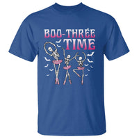 Funny Halloween Ballet T Shirt Boo Three Time Bourree Skeleton Dancer Bat - Wonder Print Shop