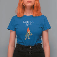 Funny Yule Tomte T Shirt For Women God Jul Uff Da Swedish Christmas Gnome - Wonder Print Shop