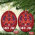 Yule God Jul Christmas Ornament Folk Art Scandinavian Reindeers - Wonder Print Shop
