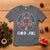 Yule God Jul T Shirt Folk Art Scandinavian Reindeers - Wonder Print Shop