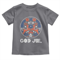 Yule God Jul Toddler T Shirt Folk Art Scandinavian Reindeers