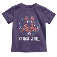 Yule God Jul Toddler T Shirt Folk Art Scandinavian Reindeers