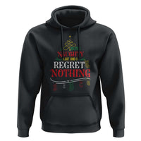 Funny Christmas Hoodie On The Naughty List And I Regret Nothing Xmas Tree