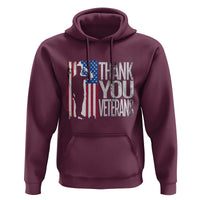 Thank You Veterans Hoodie Veterans Day Proud Military American Flag