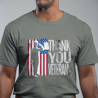 Thank You Veterans T Shirt Veterans Day Proud Military American Flag - Wonder Print Shop