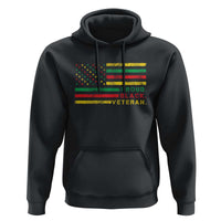 Proud Black Veteran Hoodie Veterans Day Proud Military American Flag