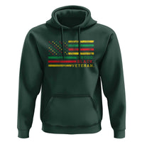 Proud Black Veteran Hoodie Veterans Day Proud Military American Flag