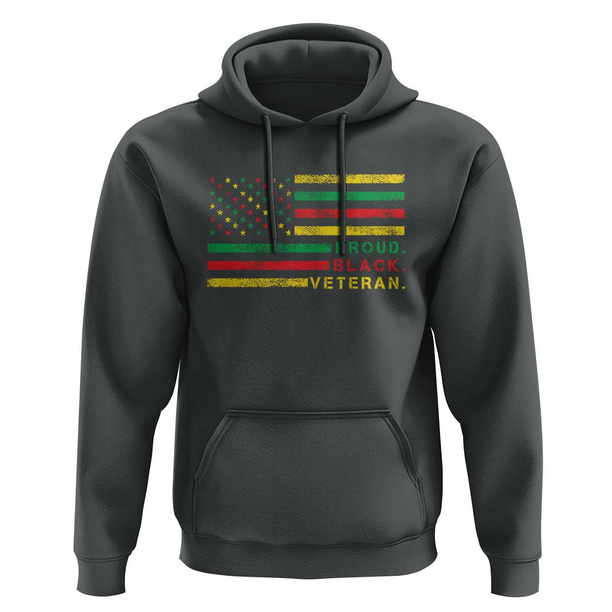 Proud Black Veteran Hoodie Veterans Day Proud Military American Flag
