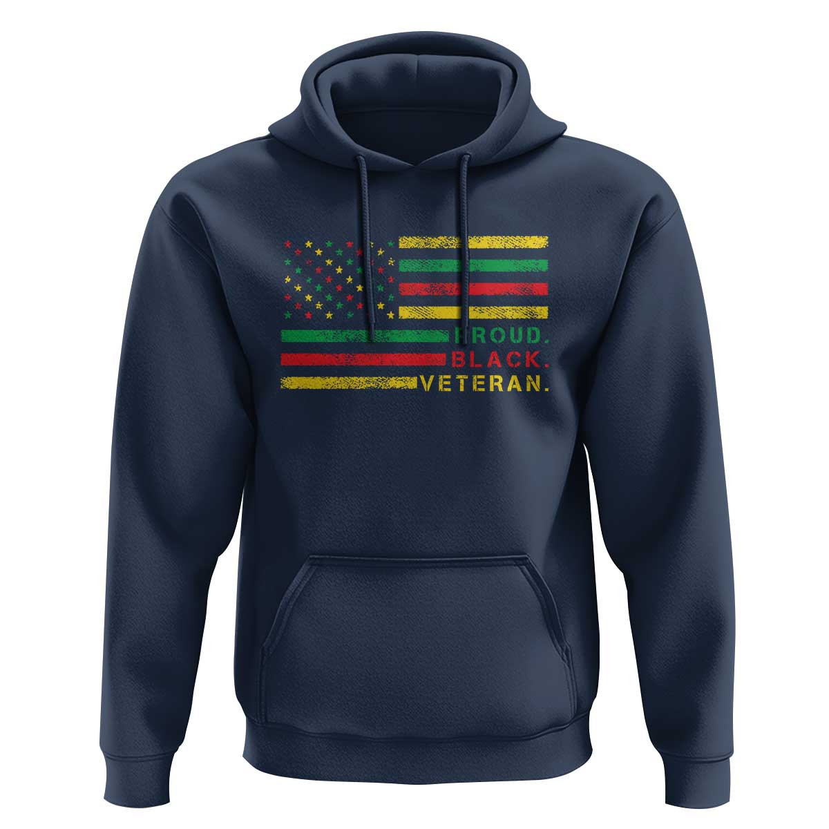 Proud Black Veteran Hoodie Veterans Day Proud Military American Flag