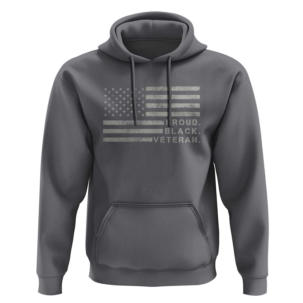 Proud Black Veteran Hoodie Veterans Day Proud Vintage American Flag Military