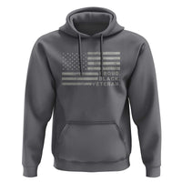 Proud Black Veteran Hoodie Veterans Day Proud Vintage American Flag Military