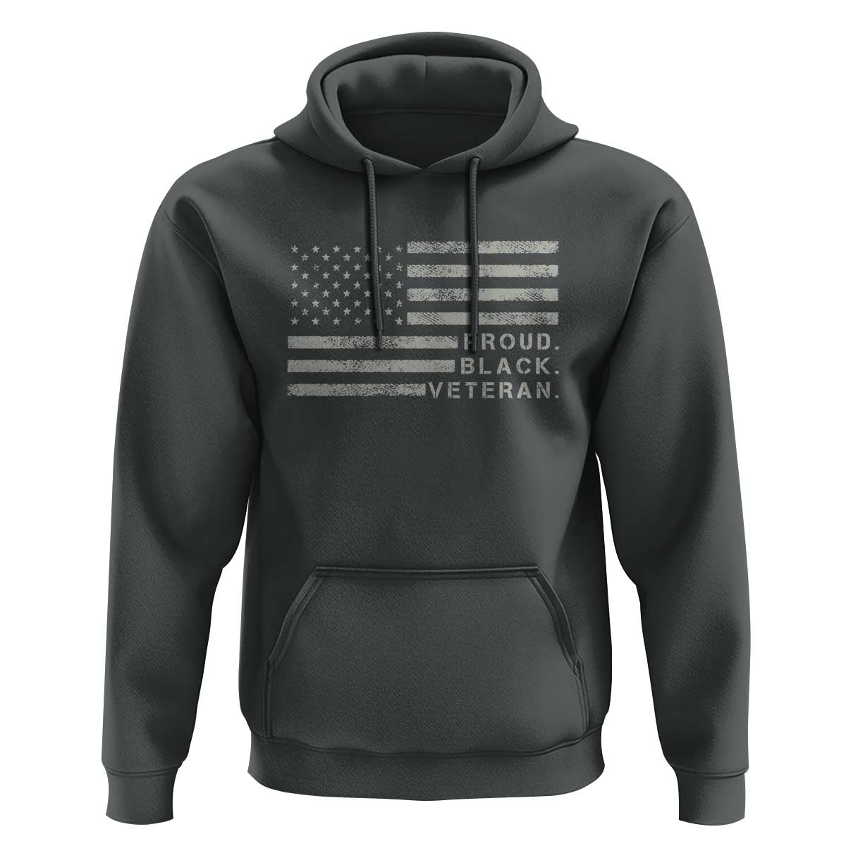 Proud Black Veteran Hoodie Veterans Day Proud Vintage American Flag Military