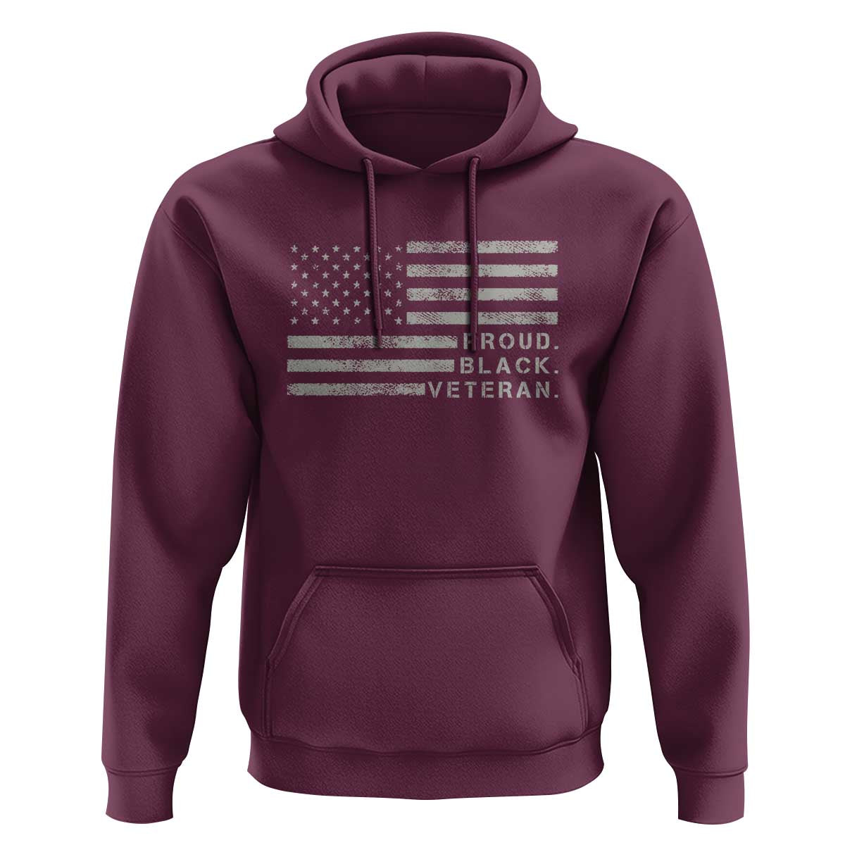 Proud Black Veteran Hoodie Veterans Day Proud Vintage American Flag Military
