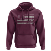 Proud Black Veteran Hoodie Veterans Day Proud Vintage American Flag Military