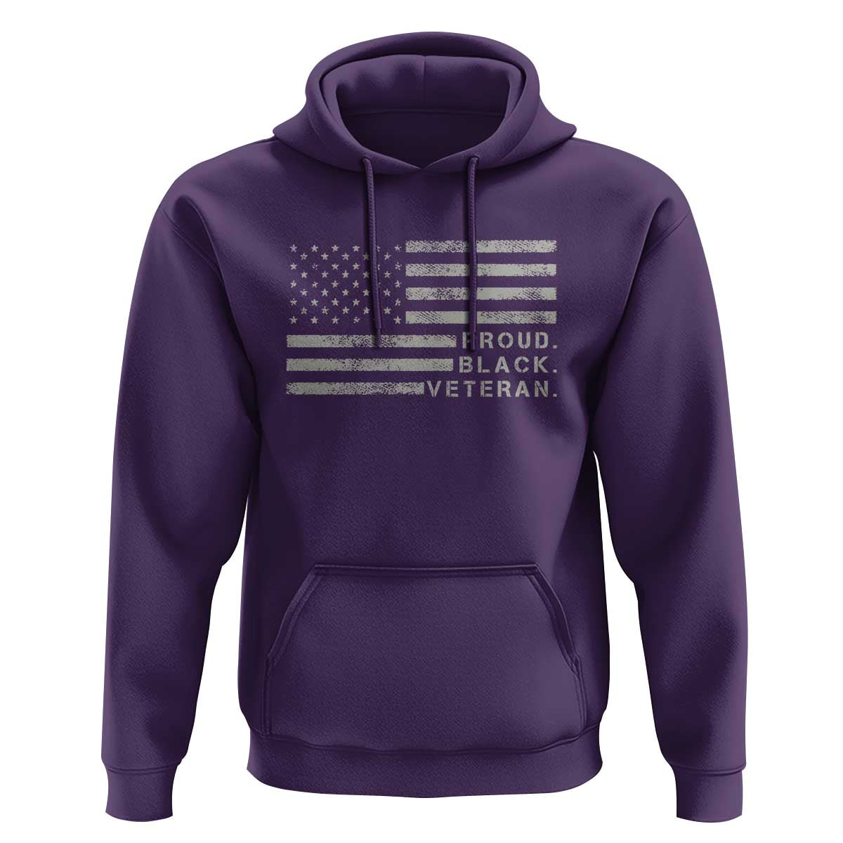 Proud Black Veteran Hoodie Veterans Day Proud Vintage American Flag Military