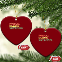 Proud Black Veteran Ceramic Ornament Veterans Day Proud Military Camouflage