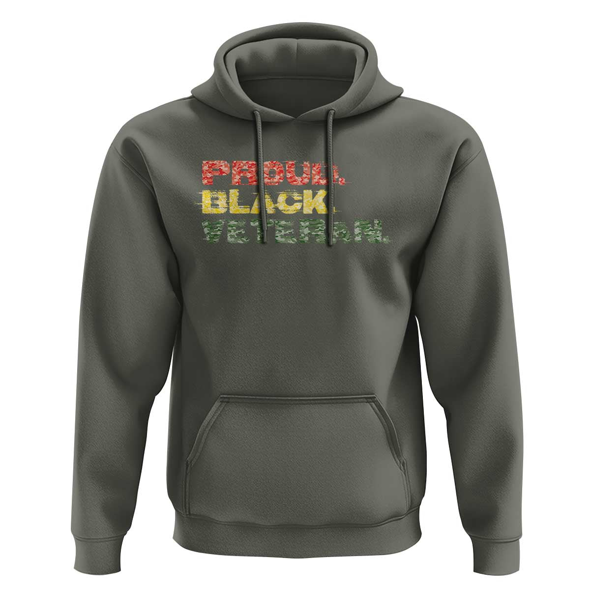 Proud Black Veteran Hoodie Veterans Day Proud Military Camouflage