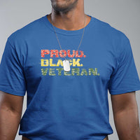 Proud Black Veteran T Shirt Veterans Day Proud Military Camouflage - Wonder Print Shop