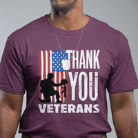 Thank You Veterans T Shirt American Flag Veterans Day - Wonder Print Shop