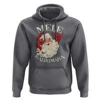 Christmas In Hawaii Hoodie Mele Kalikimaka Retro Santa Shaka Aloha Xmas