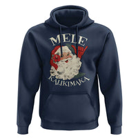 Christmas In Hawaii Hoodie Mele Kalikimaka Retro Santa Shaka Aloha Xmas