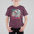 Xmas In Hawaii T Shirt For Kid Aloha Christmas Santa Surfing Hibiscus Flower - Wonder Print Shop