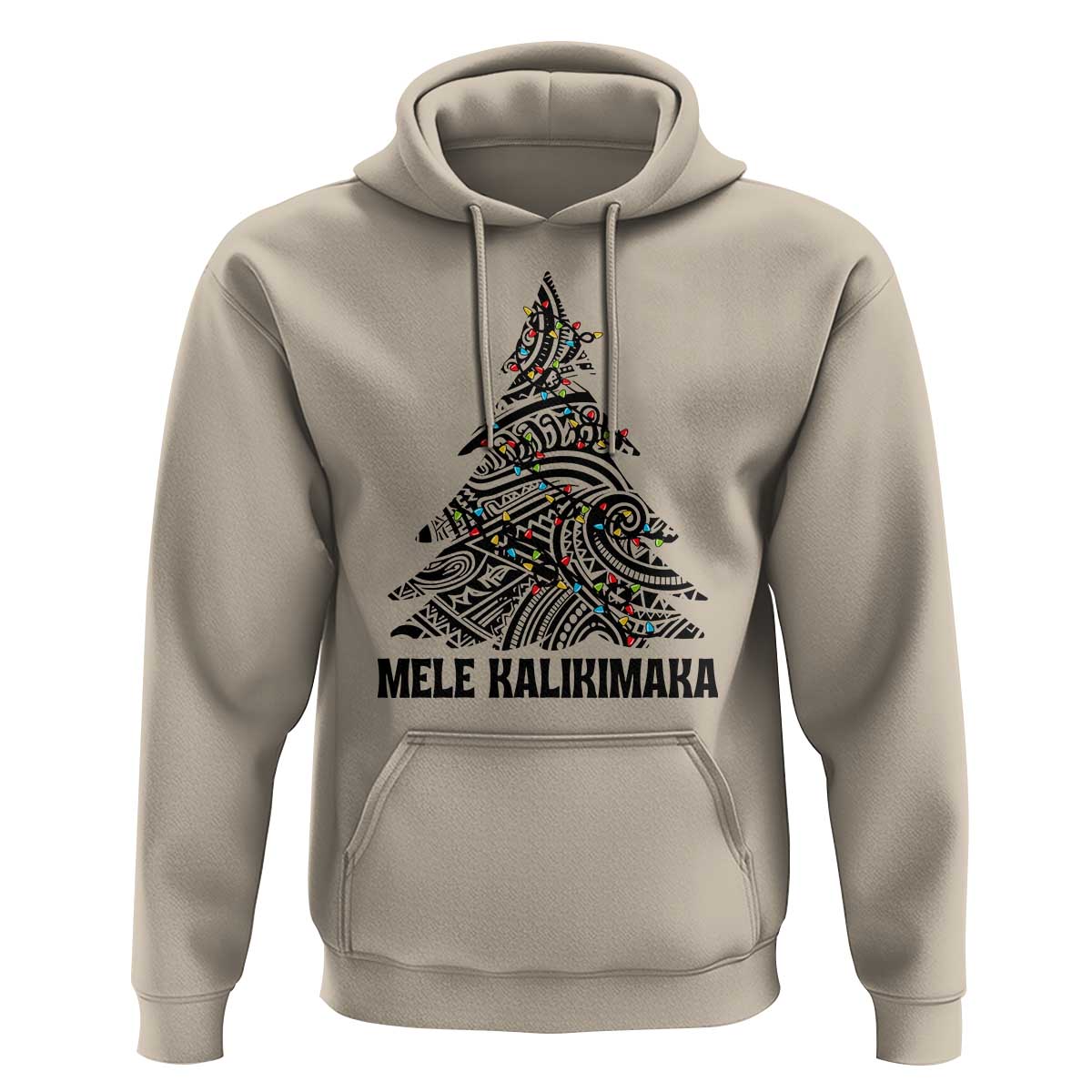 Christmas In Hawaii Hoodie Mele Kalikimaka Christmas Tree Kakau Tattoo