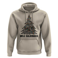 Christmas In Hawaii Hoodie Mele Kalikimaka Christmas Tree Kakau Tattoo
