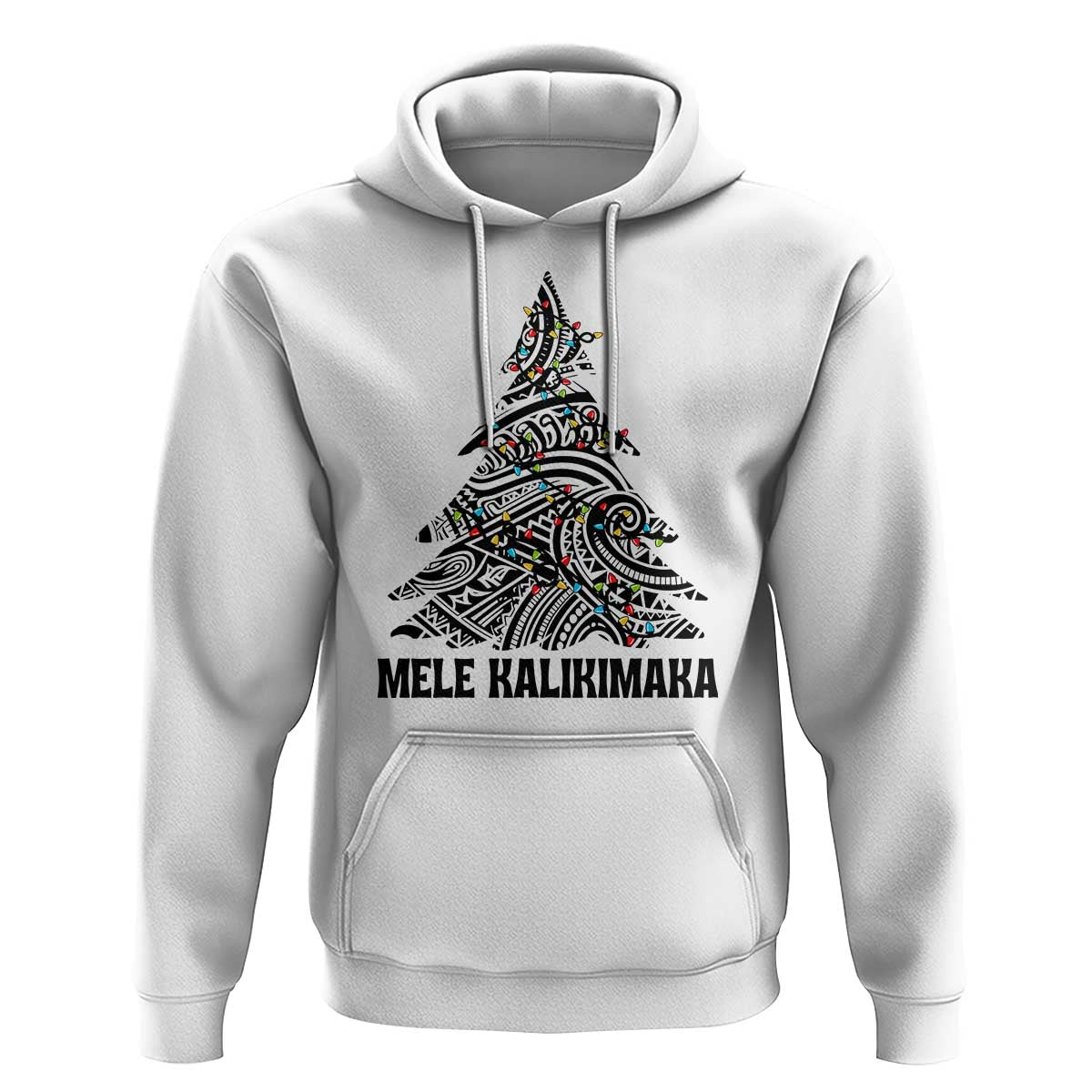 Christmas In Hawaii Hoodie Mele Kalikimaka Christmas Tree Kakau Tattoo