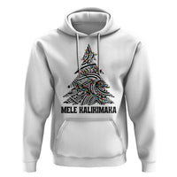 Christmas In Hawaii Hoodie Mele Kalikimaka Christmas Tree Kakau Tattoo