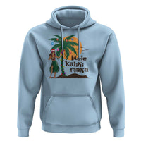Christmas In Hawaii Hoodie Mele Kalikimaka Retro Hula Girls Santa Hat Xmas