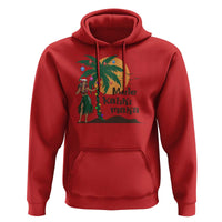 Christmas In Hawaii Hoodie Mele Kalikimaka Retro Hula Girls Santa Hat Xmas
