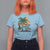 Christmas In Hawaii T Shirt For Women Mele Kalikimaka Retro Hula Girls Santa Hat Xmas - Wonder Print Shop