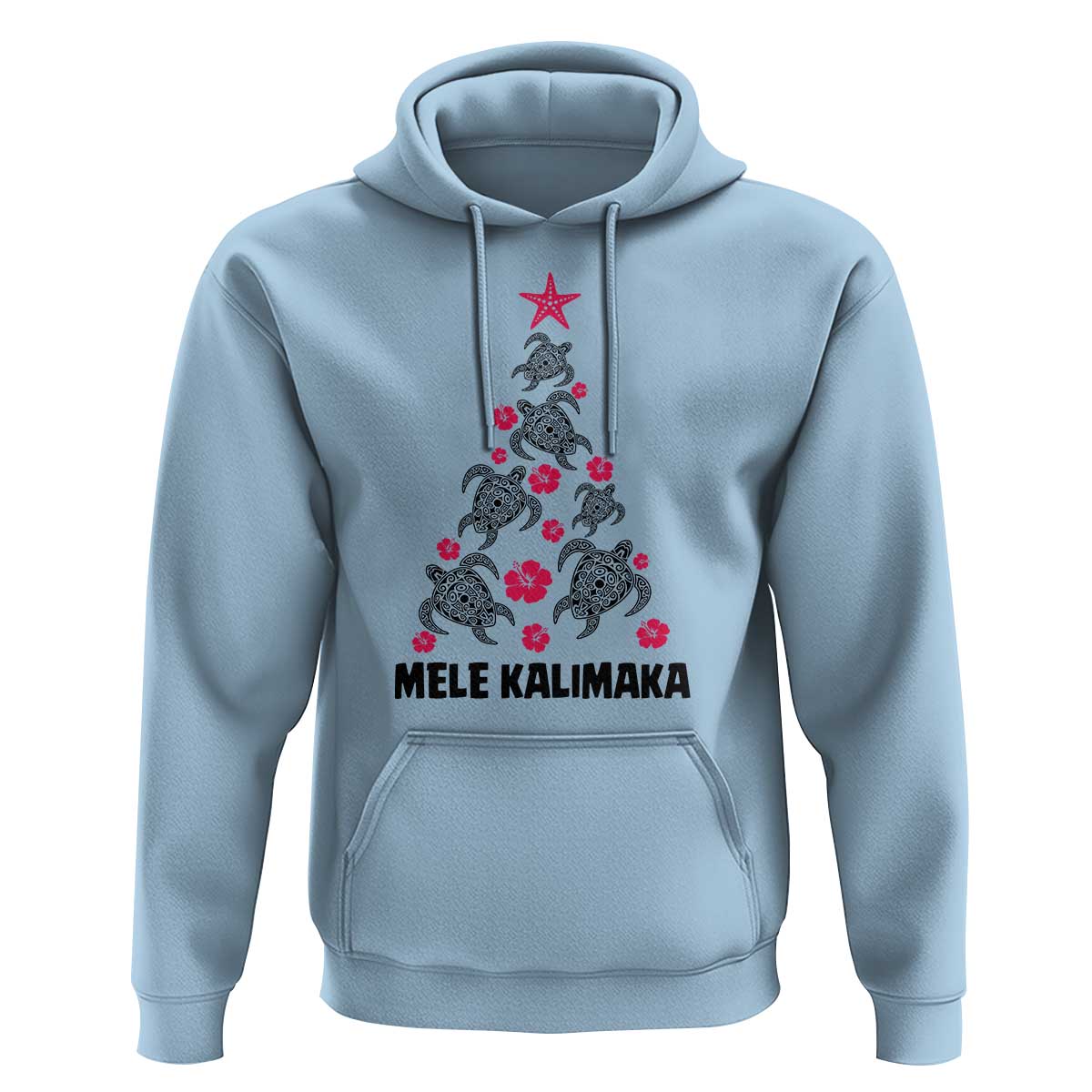 Christmas In Hawaii Hoodie Mele Kalikimaka Kakau Tattoo Turtle Christmas Tree