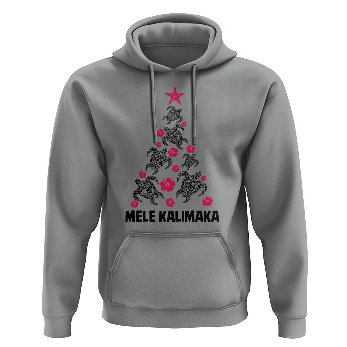 Christmas In Hawaii Hoodie Mele Kalikimaka Kakau Tattoo Turtle Christmas Tree