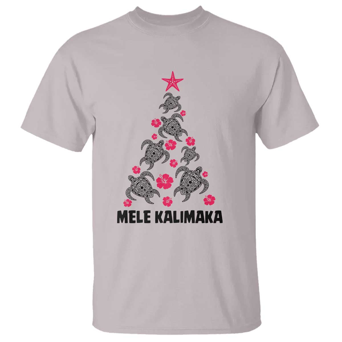 Christmas In Hawaii T Shirt Mele Kalikimaka Kakau Tattoo Turtle Christmas Tree - Wonder Print Shop