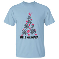 Christmas In Hawaii T Shirt Mele Kalikimaka Kakau Tattoo Turtle Christmas Tree - Wonder Print Shop