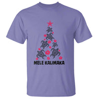Christmas In Hawaii T Shirt Mele Kalikimaka Kakau Tattoo Turtle Christmas Tree - Wonder Print Shop