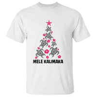 Christmas In Hawaii T Shirt Mele Kalikimaka Kakau Tattoo Turtle Christmas Tree - Wonder Print Shop