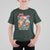 Christmas In Hawaii T Shirt For Kid Mele Kalikimaka From The Land Where Palm Trees Sway Surfing Santa - Wonder Print Shop