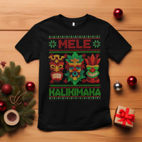 Christmas In Hawaii T Shirt Mele Kalikimaka Ugly Tikis Kakau Tattoo - Wonder Print Shop