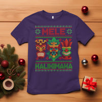 Christmas In Hawaii T Shirt Mele Kalikimaka Ugly Tikis Kakau Tattoo - Wonder Print Shop