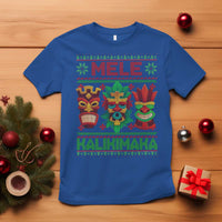 Christmas In Hawaii T Shirt Mele Kalikimaka Ugly Tikis Kakau Tattoo - Wonder Print Shop