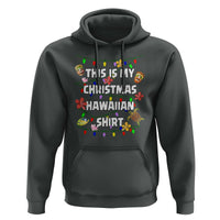 Christmas In Hawaii Hoodie This Is My Christmas Hawaiian Shirt Tikis Hibiscus Flower