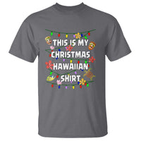 Christmas In Hawaii T Shirt This Is My Christmas Hawaiian Shirt Tikis Hibiscus Flower - Wonder Print Shop