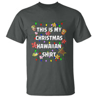 Christmas In Hawaii T Shirt This Is My Christmas Hawaiian Shirt Tikis Hibiscus Flower - Wonder Print Shop
