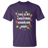 Christmas In Hawaii T Shirt This Is My Christmas Hawaiian Shirt Tikis Hibiscus Flower - Wonder Print Shop