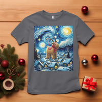 Yule Goat T Shirt Yule Starry Night Winter Solstice Christmas Vincent Van Gogh - Wonder Print Shop